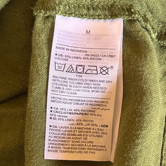 Sleeveless Button-Front Linen-Blend Maxi Shift Dress - Picture 10 of 10